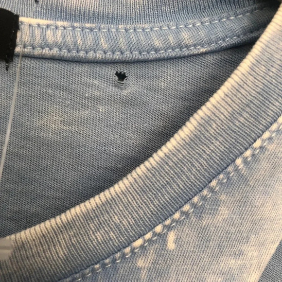 NWT 7 FOR ALL MANKIND DISTRESSED OVERSIZED TEE - Picture 8 of 8